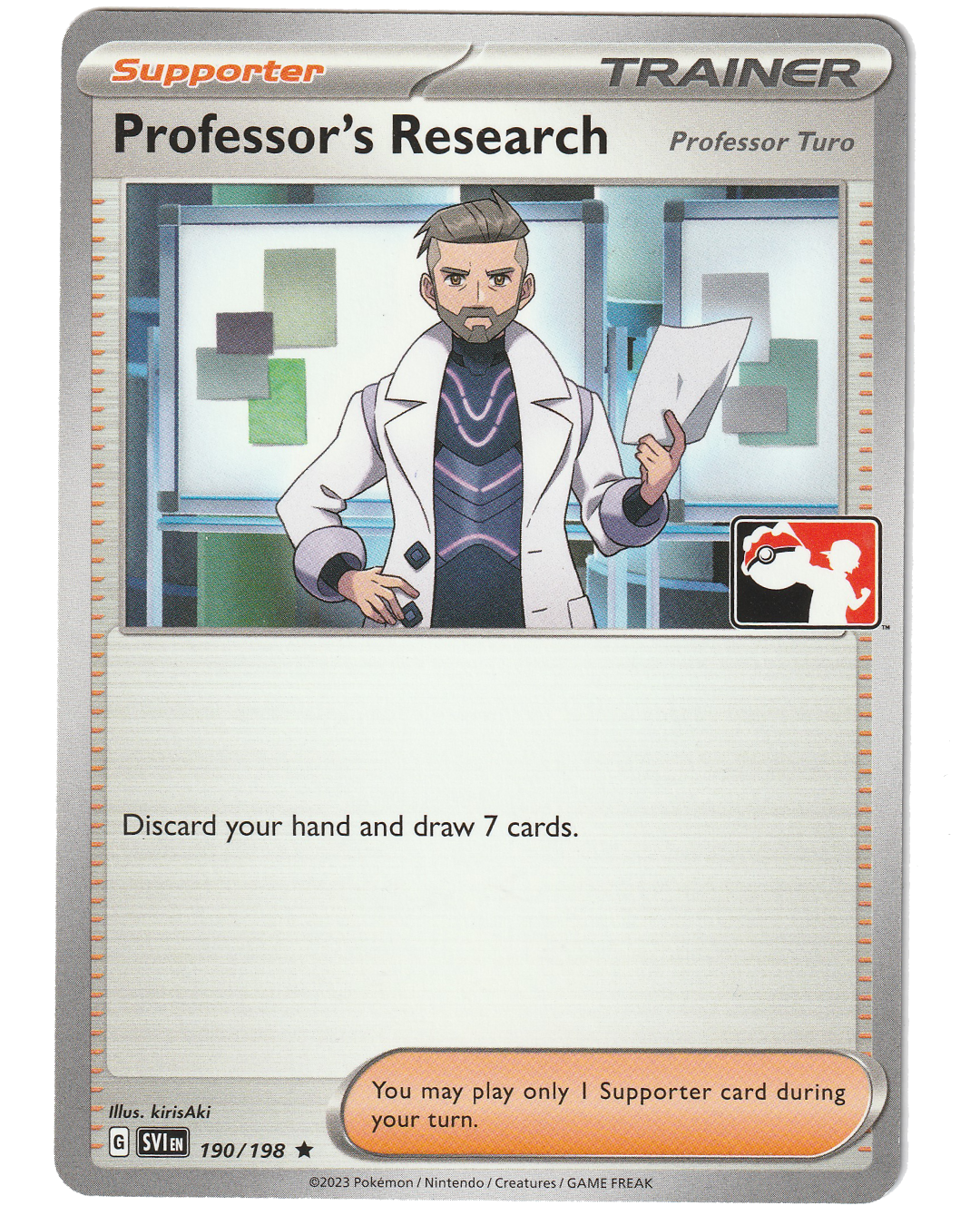 Professor's Research (Professor Turo) 190/198 - Non Holo - Stamped