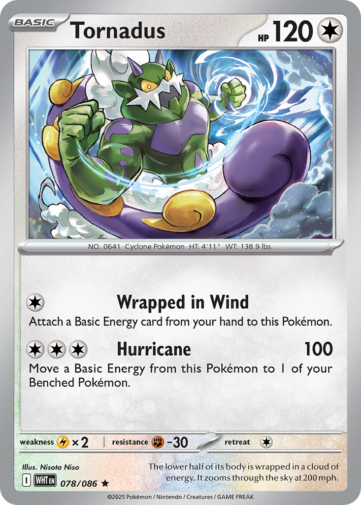 Tornadus 078/086 - Reverse Holo