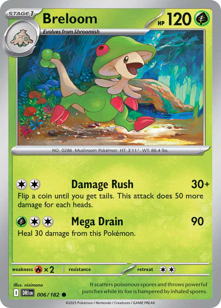 Breloom 006/182 - Reverse Holo