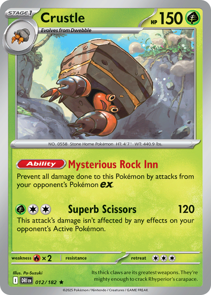 Crustle 012/182 - Reverse Holo