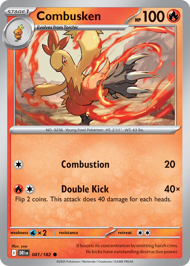 Combusken 041/182 - Reverse Holo