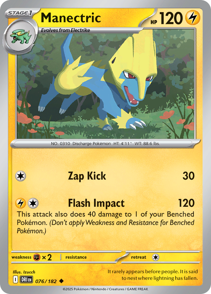 Manectric 076/182 - Reverse Holo