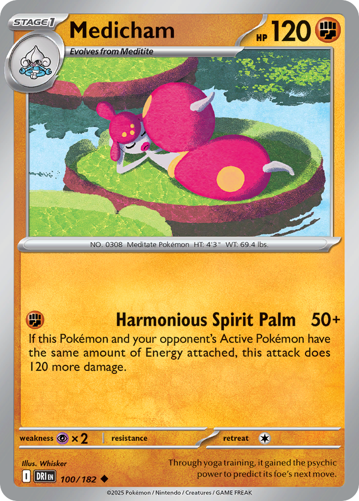 Medicham 100/182 - Reverse Holo