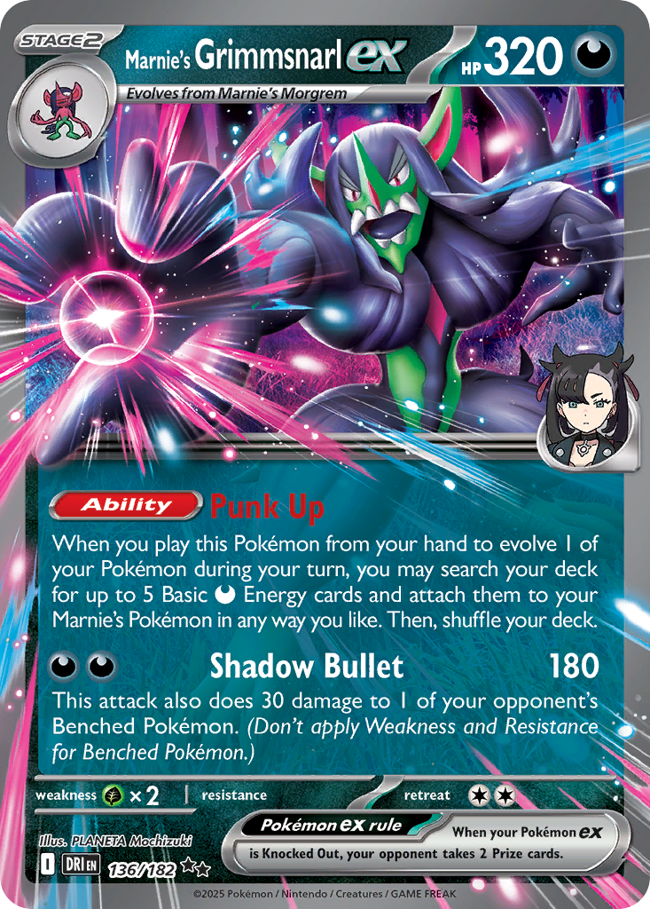Marnie’s Grimmsnarl ex 136/182