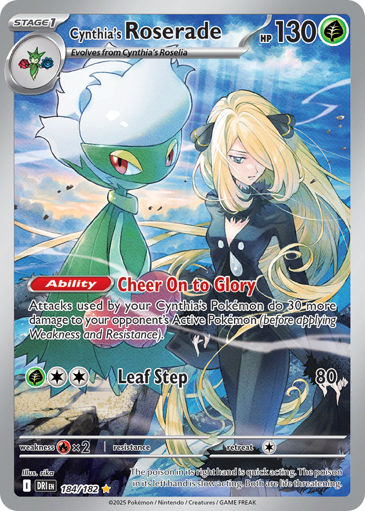Cynthia’s Roserade 184/182 - Reverse Holo