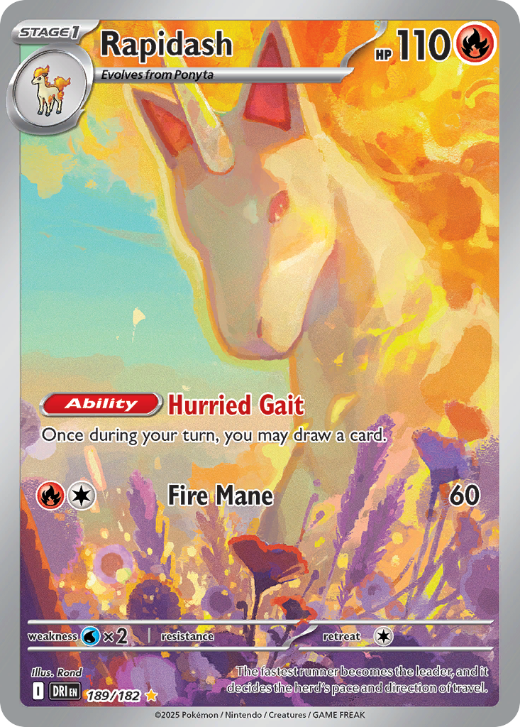 Rapidash 189/182 - Reverse Holo