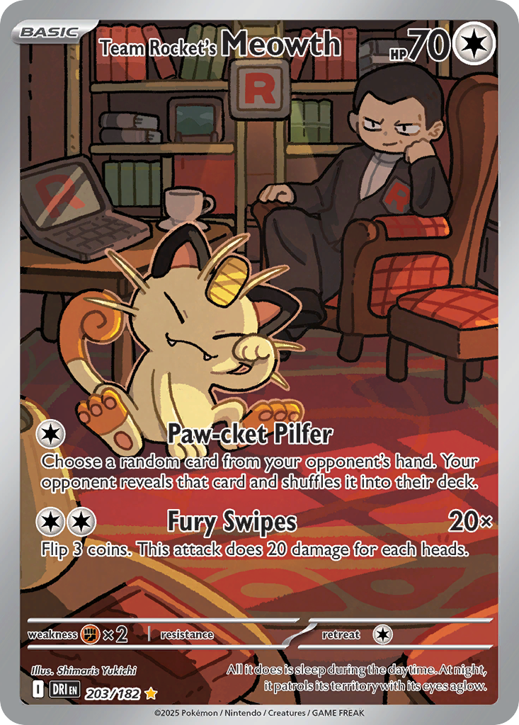 Team Rocket’s Meowth 203/182