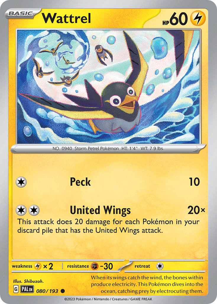 Wattrel 080/193 - Reverse Holo