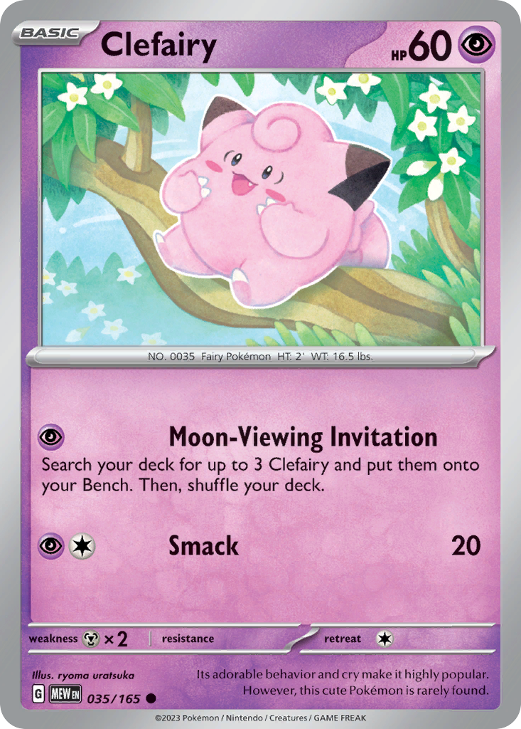 Clefairy 035/165 - Reverse Holo