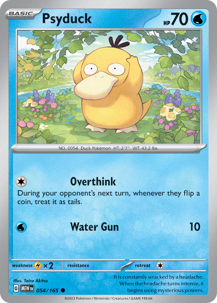 Psyduck 054/165 - Reverse Holo