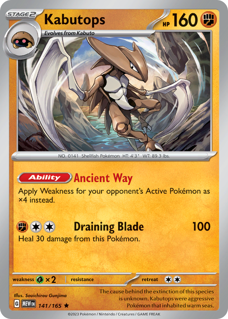 Kabutops 141/165
