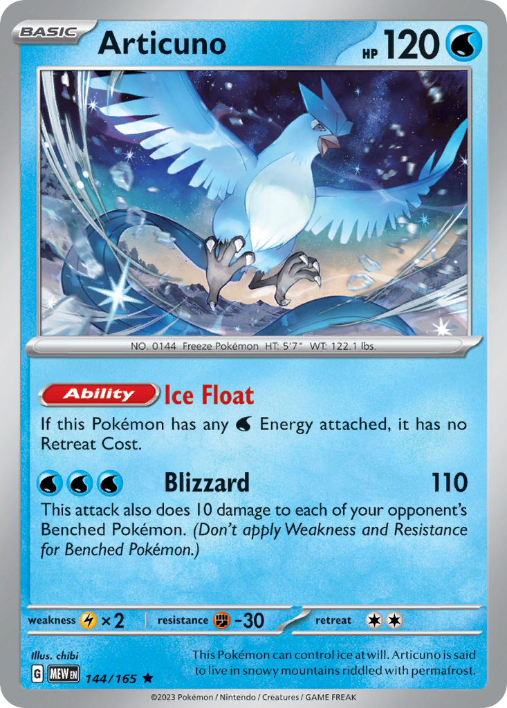 Articuno 144/165 - Reverse Holo