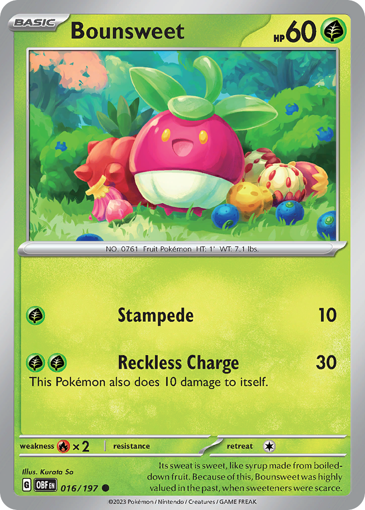 Bounsweet 016/197 - Reverse Holo