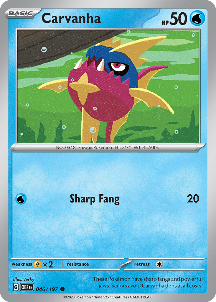 Carvanha 046/197 - Reverse Holo