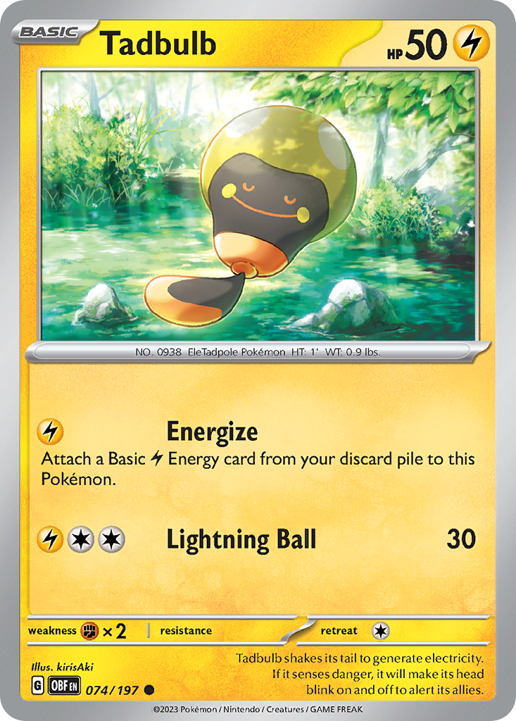 Tadbulb 074/197 - Reverse Holo