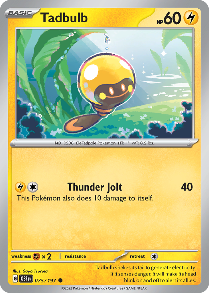 Tadbulb 075/197 - Reverse Holo