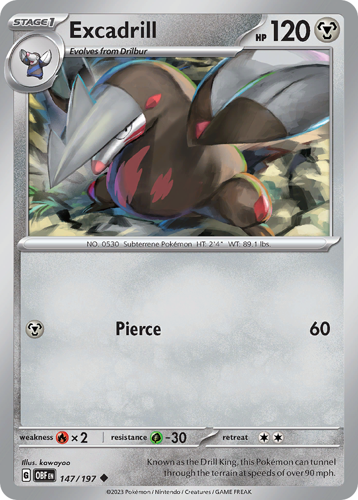 Excadrill 147/197 - Reverse Holo