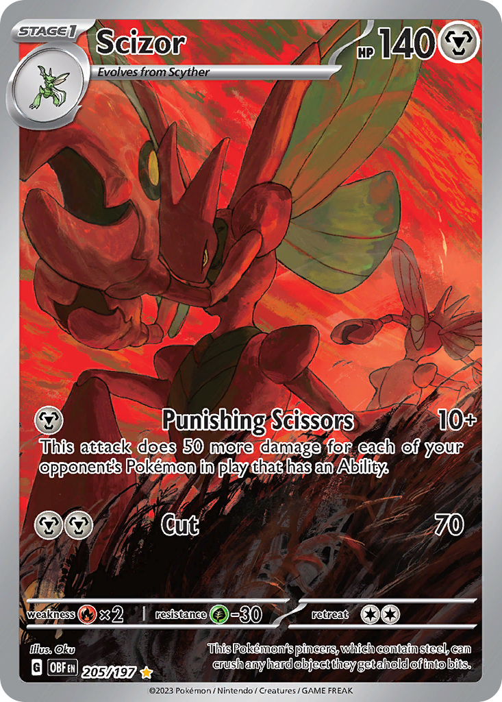 Scizor 205/197 - Reverse Holo
