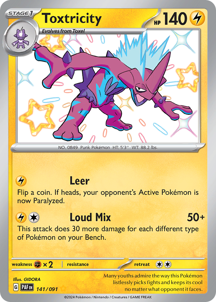 Toxtricity 141/091 - Reverse Holo