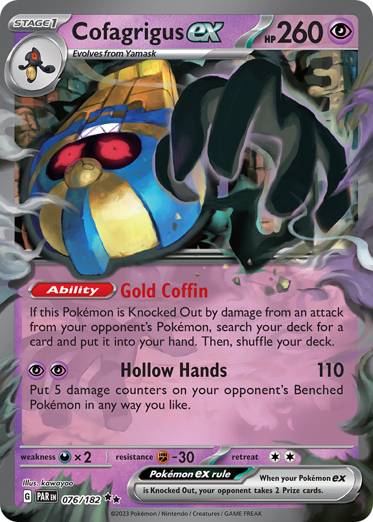 Cofagrigus ex 076/182 - Reverse Holo