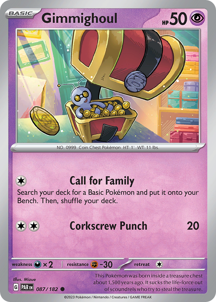 Gimmighoul 087/182 - Reverse Holo