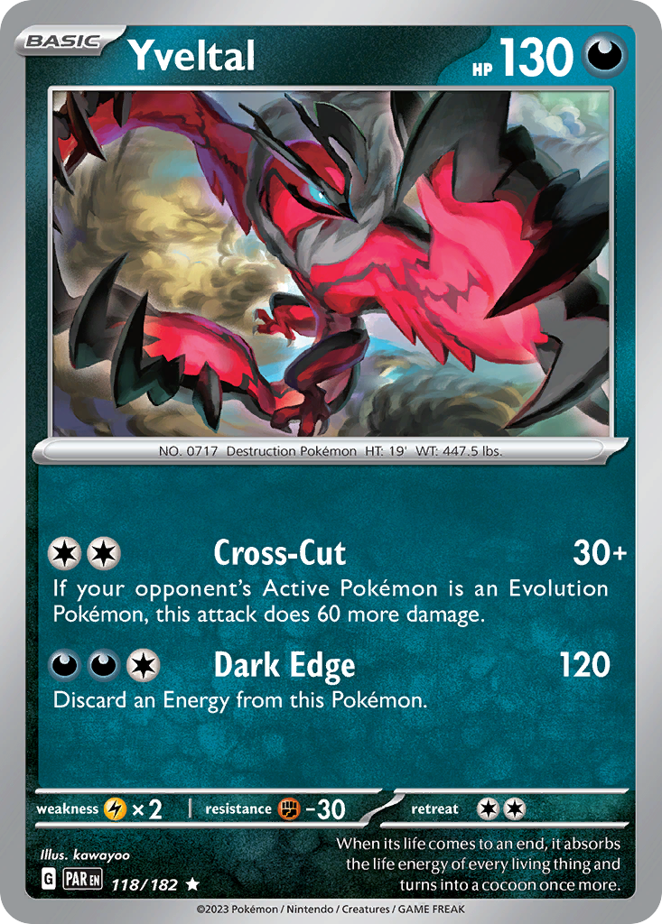 Yveltal 118/182 - Reverse Holo