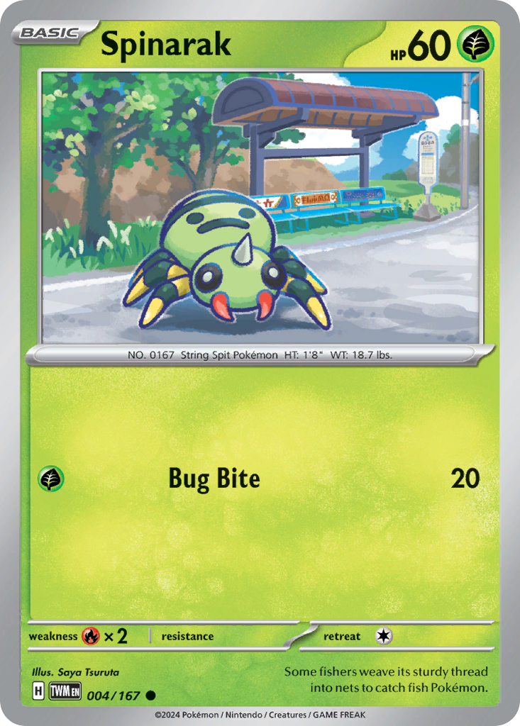 Spinarak 004/167 - Reverse Holo