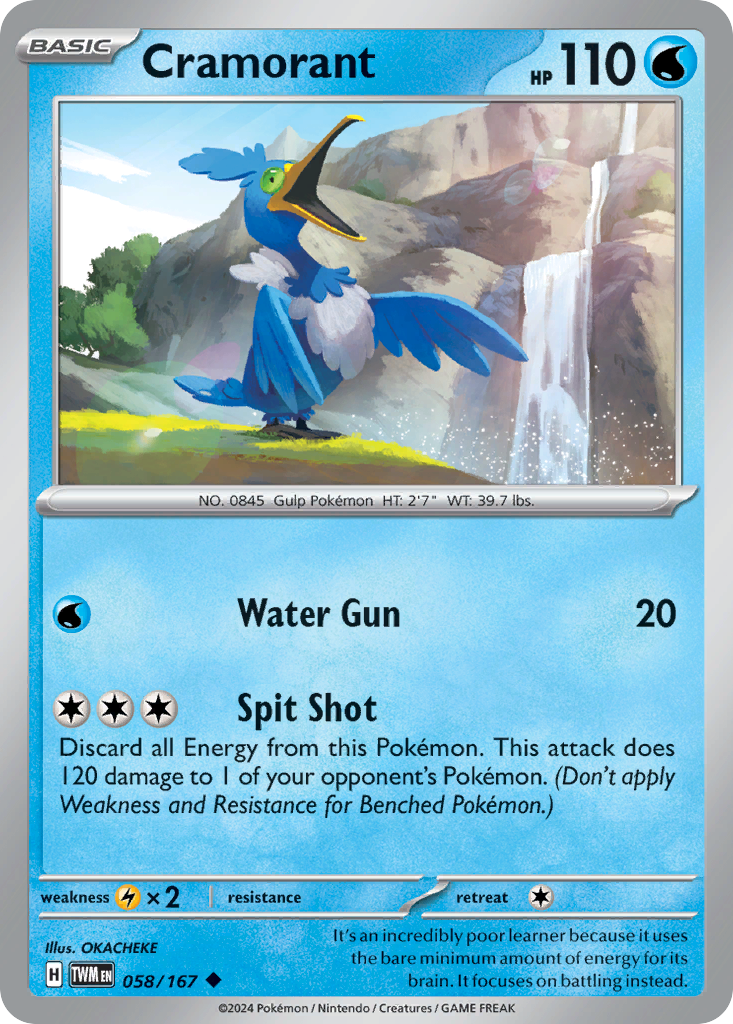 Cramorant 058/167 - Reverse Holo