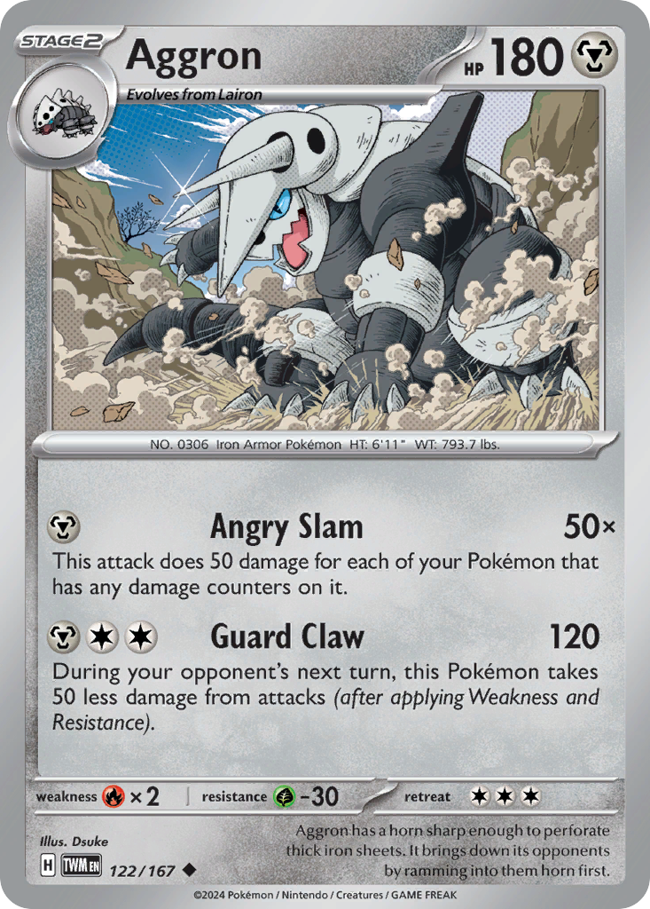 Aggron 122/167 - Reverse Holo