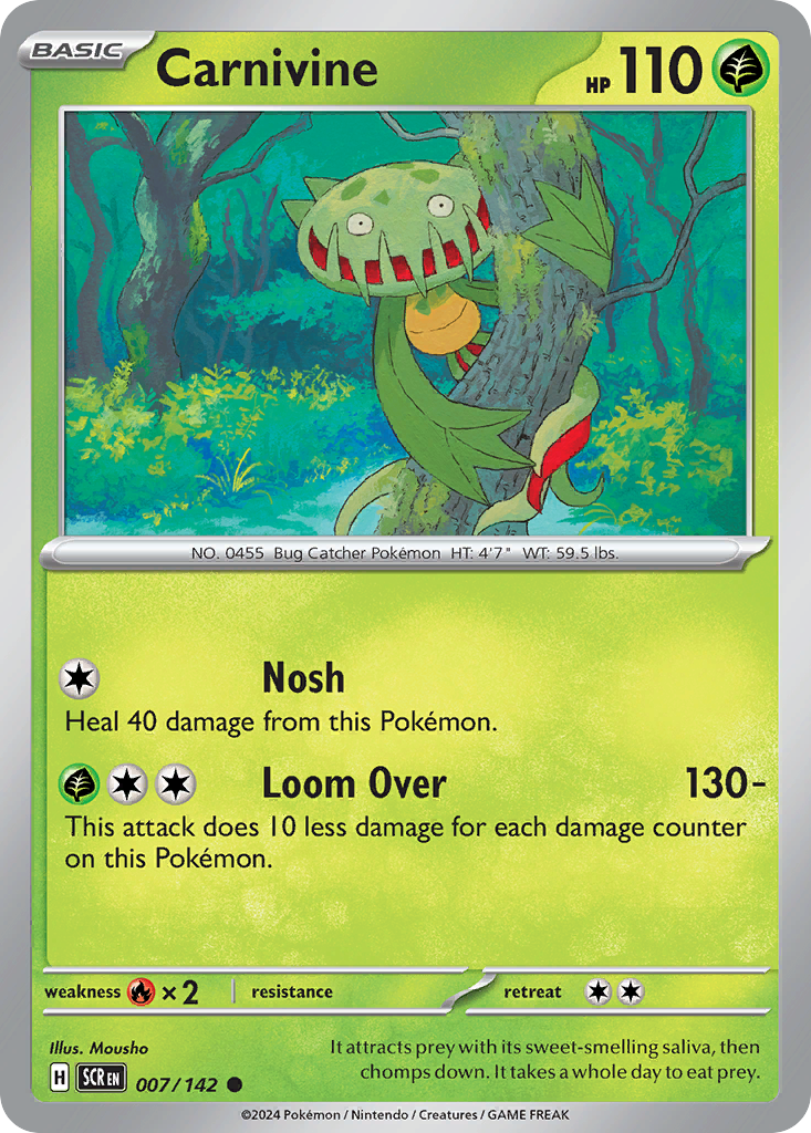 Carnivine 007/142 - Reverse Holo