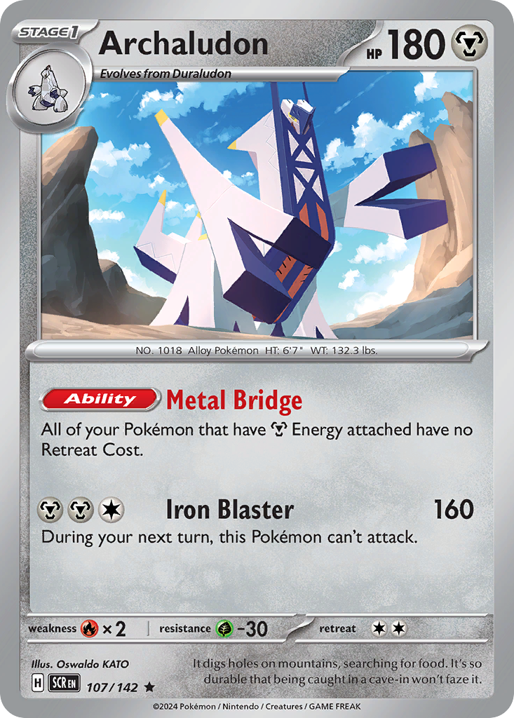Archaludon 107/142 - Reverse Holo