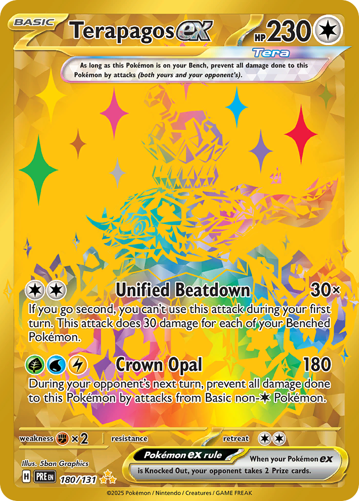 Terapagos ex 180/131 - Master Ball Holo