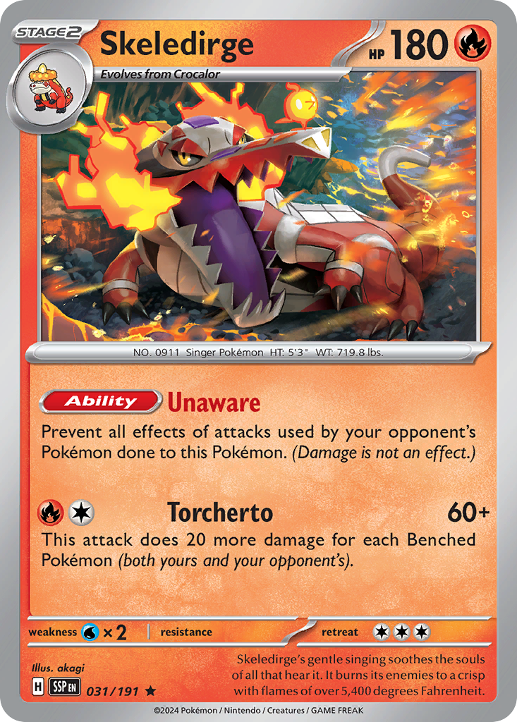 Skeledirge 031/191 - Reverse Holo