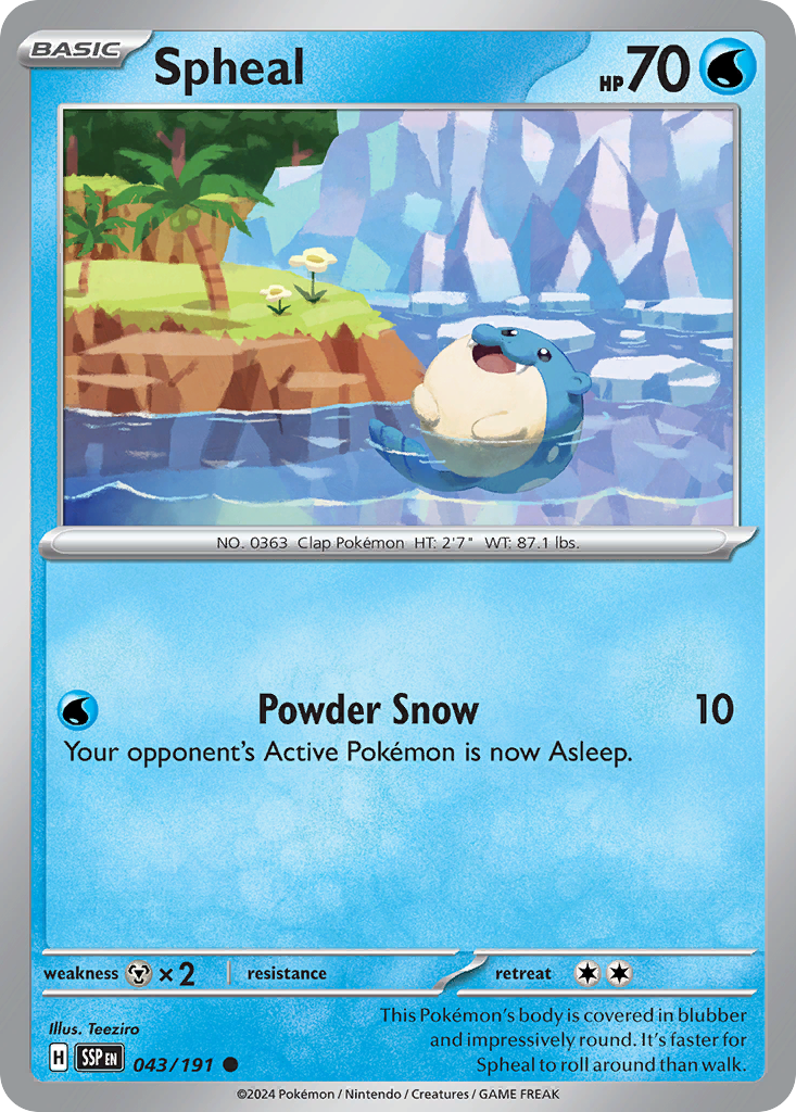 Spheal 043/191 - Reverse Holo