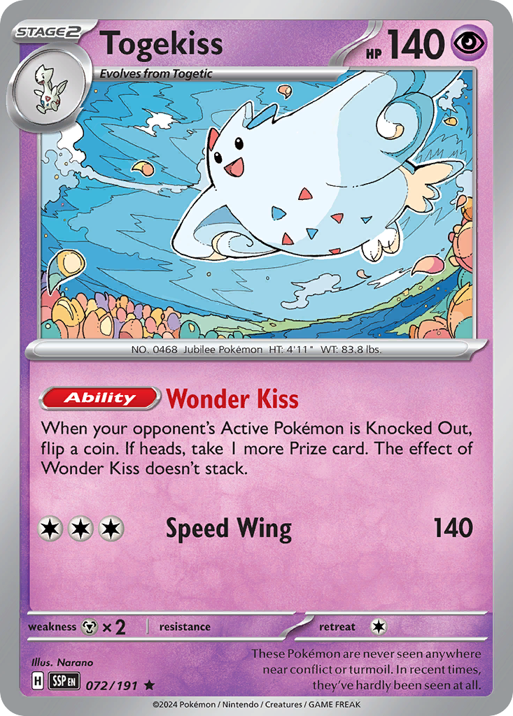Togekiss 072/191 - Reverse Holo