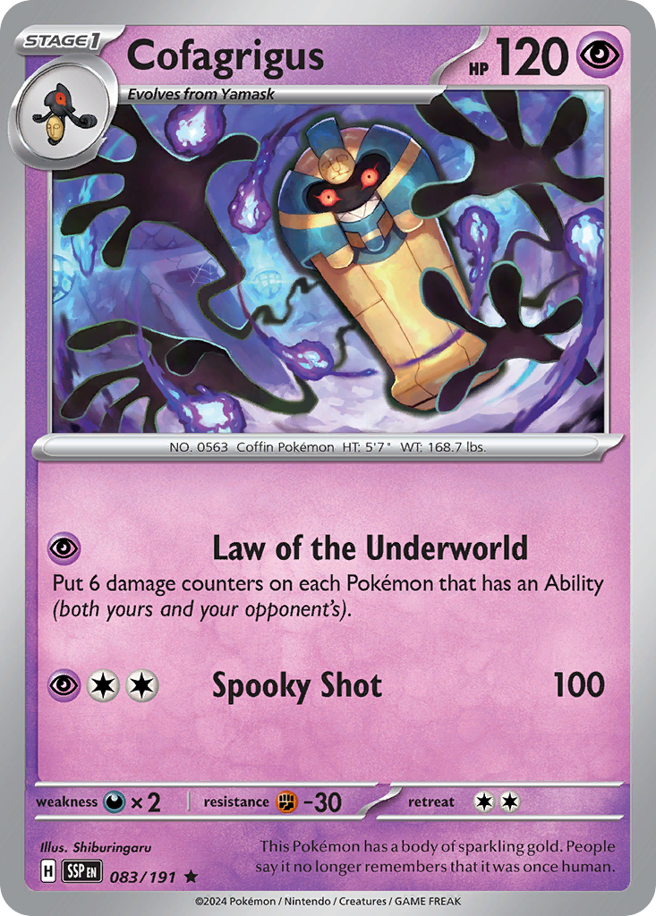 Cofagrigus 083/191 - Reverse Holo