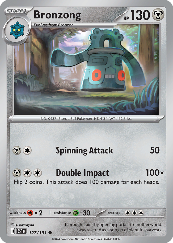 Bronzong 127/191 - Reverse Holo