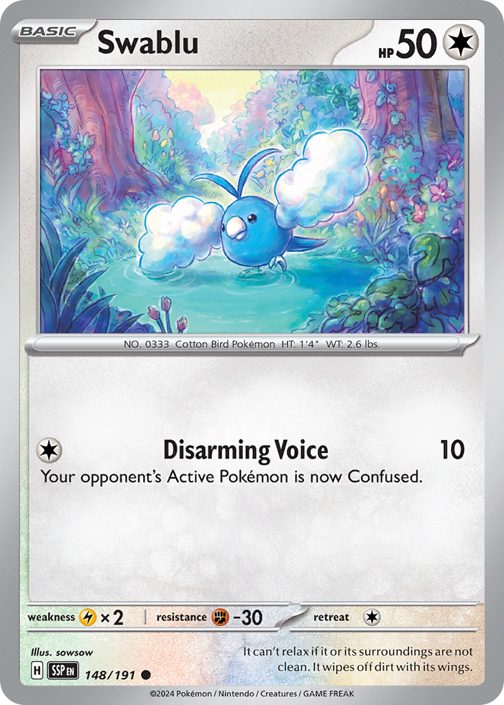 Swablu 148/191 - Reverse Holo