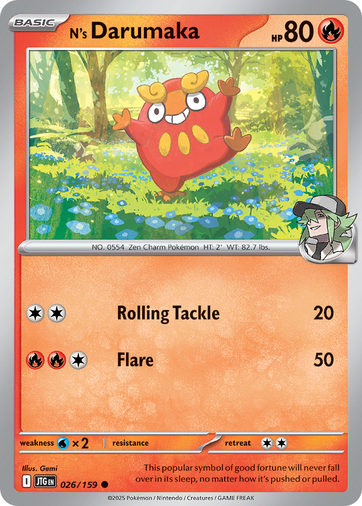 N’s Darumaka 026/159 - Reverse Holo