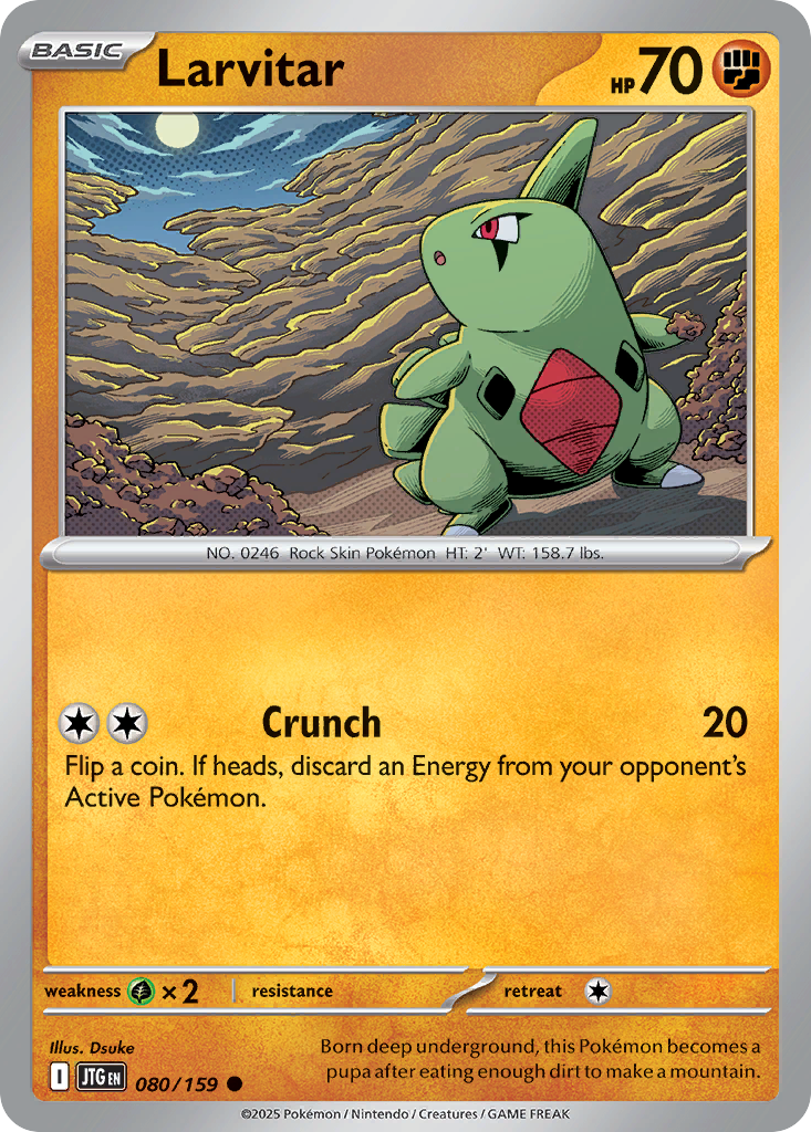Larvitar 080/159 - Reverse Holo
