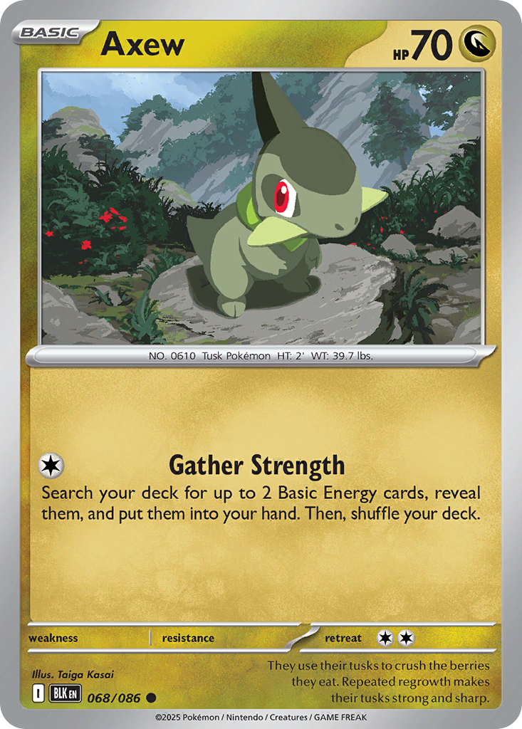 Axew 068/086 - Reverse Holo