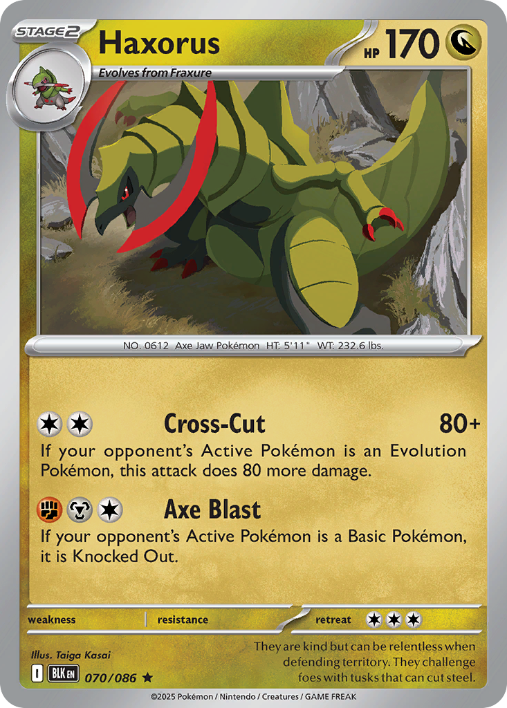 Haxorus 070/086 - Reverse Holo