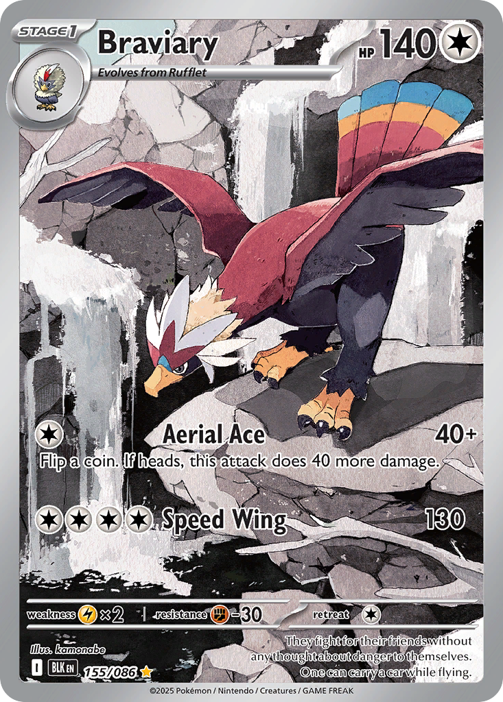 Braviary 155/086 - Reverse Holo