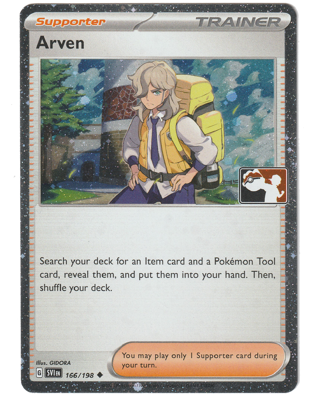 Arven 166/198 - Cosmic Holo Foil - Stamped