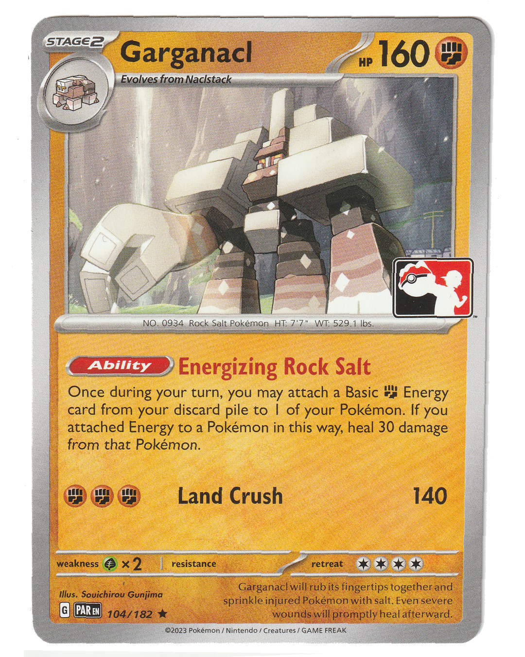 Garganacl 104/182 - Non Holo - Stamped