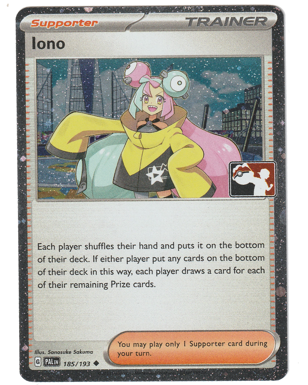 Iono 185/195 - Cosmic Holo Foil - Stamped