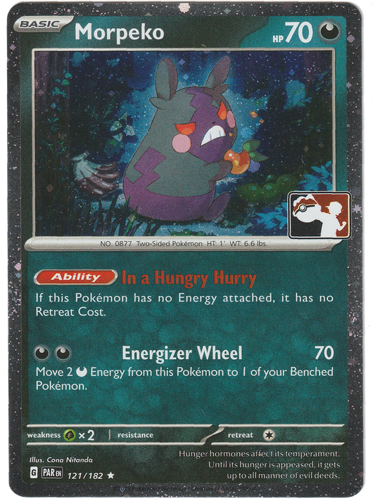 Morpeko 121/182 - Cosmic Holo Foil - Stamped