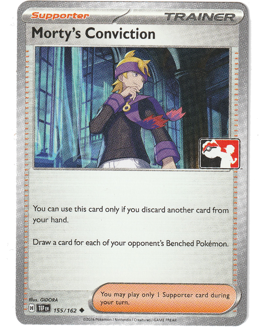 Morty's Conviction 155/162 - Non Holo - Stamped