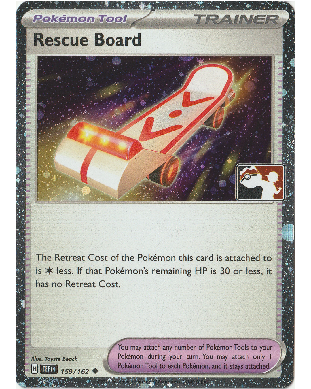Rescue Board 159/162 - Cosmic Holo Foil - Stamped