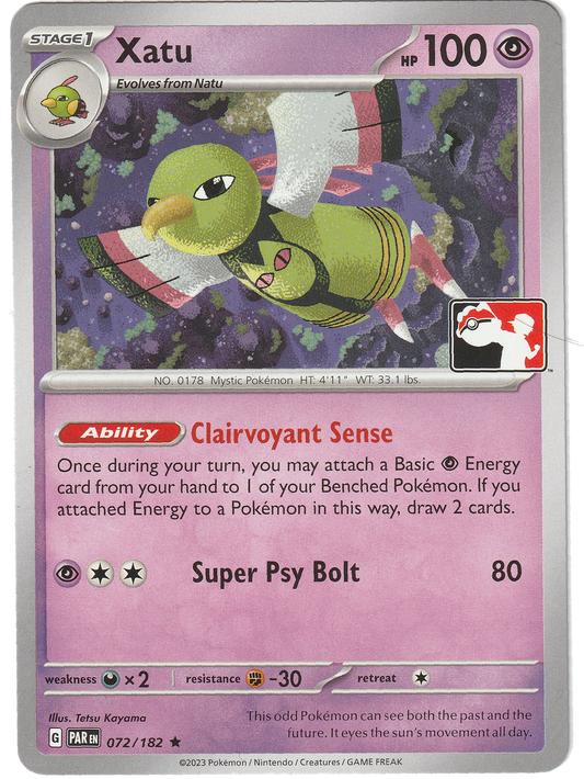 Xatu 072/182 - Non Holo - Stamped